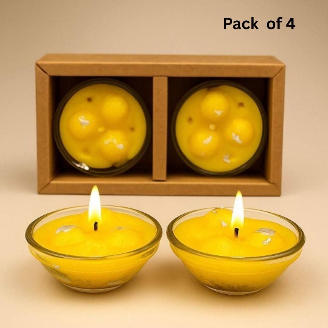 Rasmalai Scented Candle (Pack of 4)